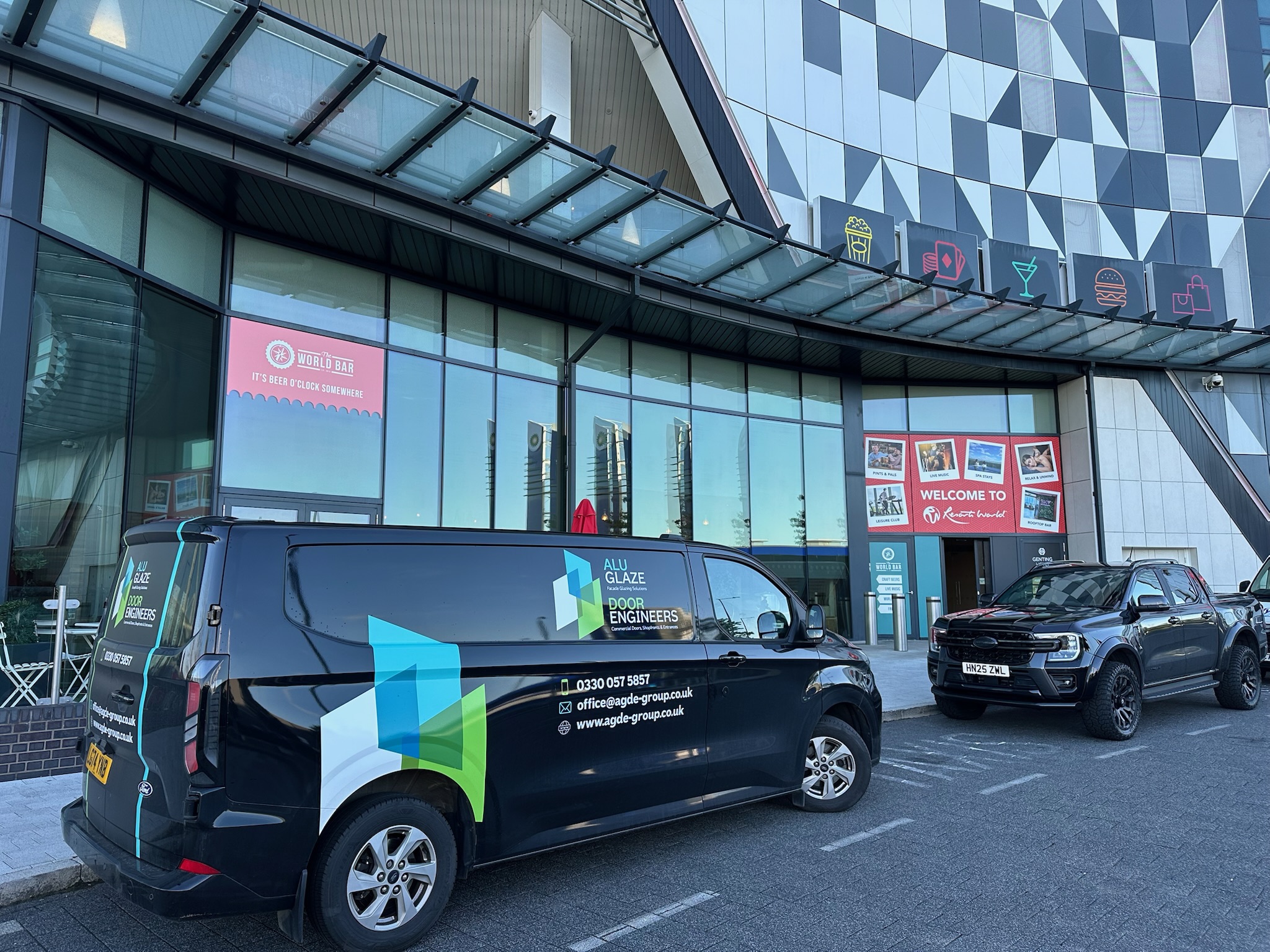 Commercial aluminium window replacement project