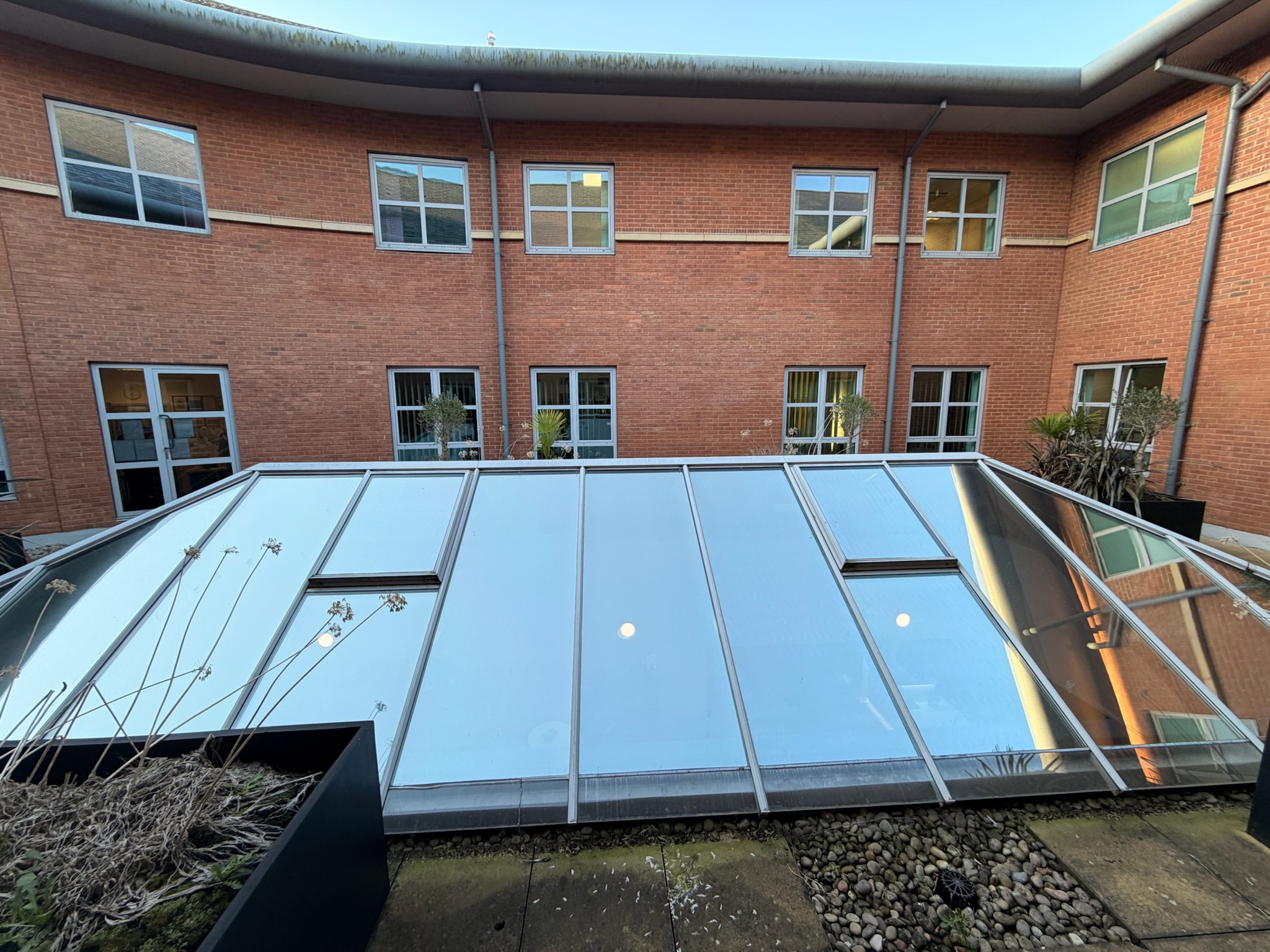 Commercial roof glazing, atrium and glazed canopy installation